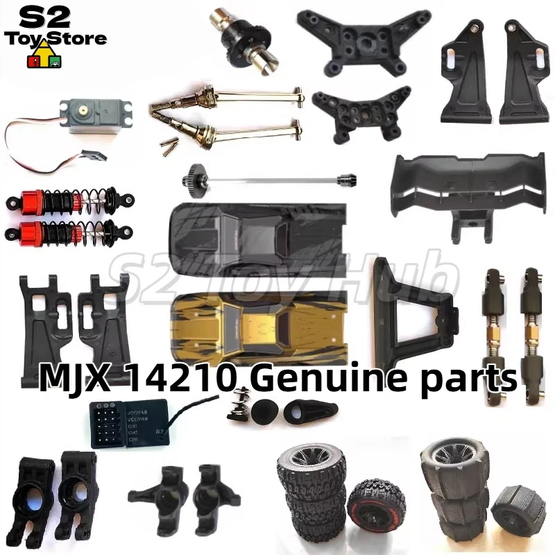 

MJX 1/14 14210 RC Car Original Replacement Parts Body Shell Differential Dogbone Steering Suspension Arms 14510B Shock Absorber
