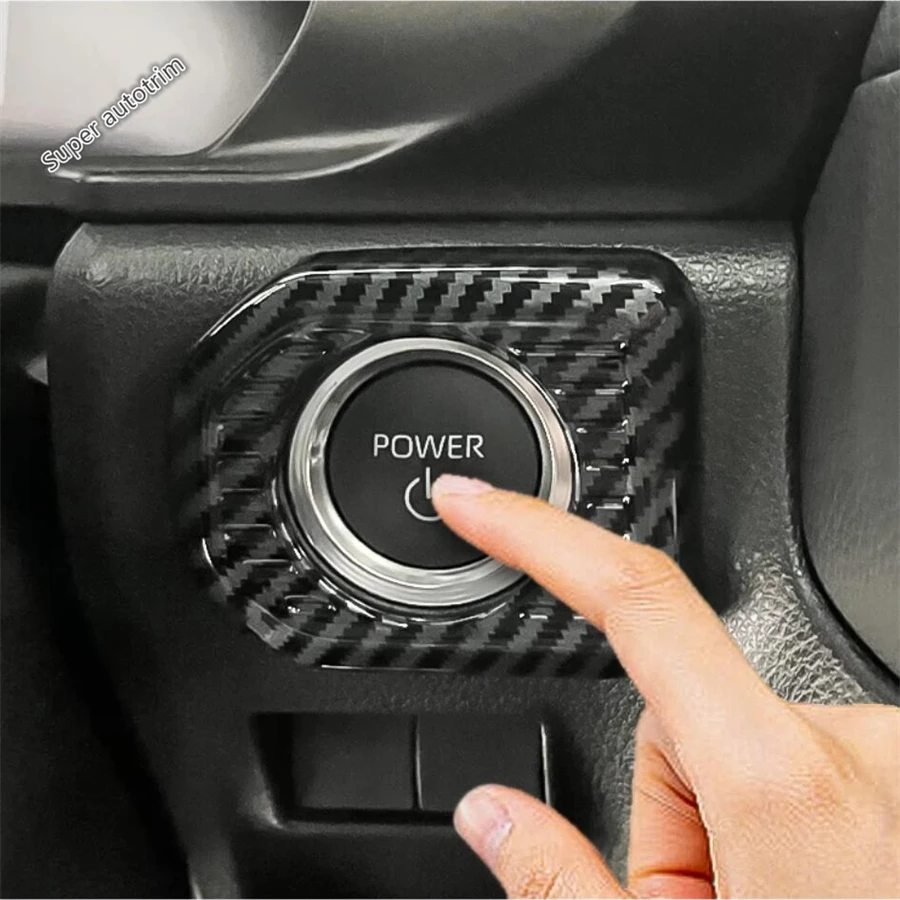 

Engine Start Stop Button Switch Panel Sticker Cover Trim Interior Accessories For Toyota Land Cruiser 250 Prado LC250 2024 2025