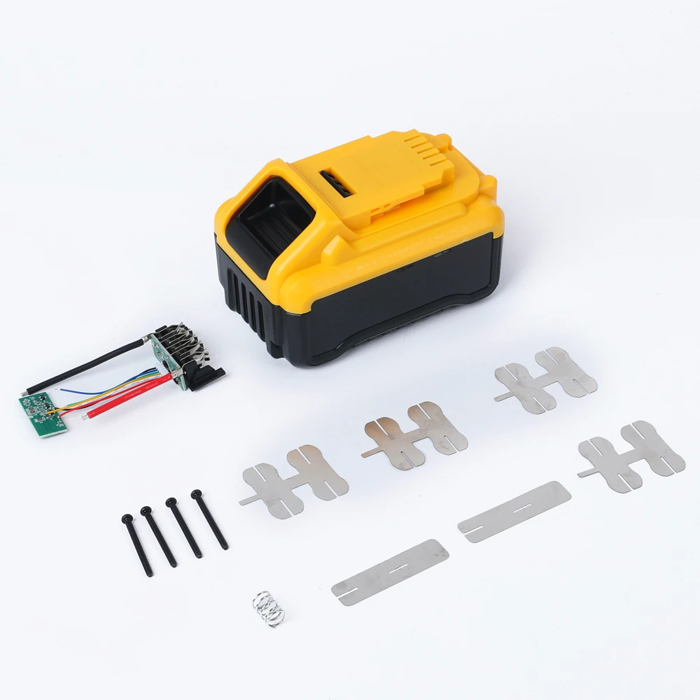 6 Sets Battery Case Parts for Dewalt 20V MAX Cordless Tools Replacment for DCB205 DCB206 DCB208 DCB210