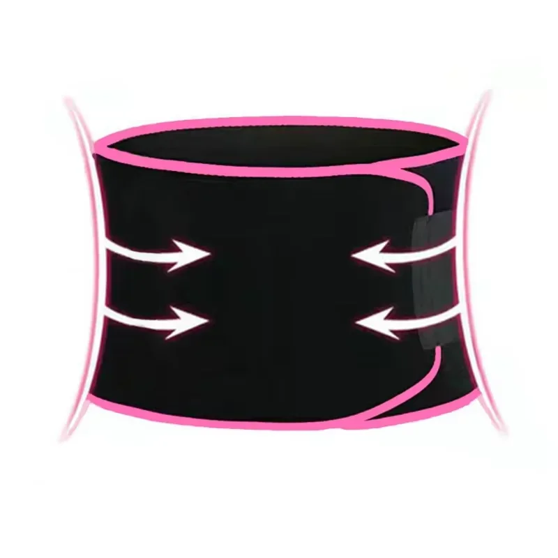 Men Waist Sauna Slimming Shapers Workout Trimmer Belt Weight Loss Sweating Bands Wrap Fat Burning Tummy Control Shapewear Girdle