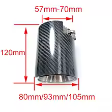 1 Uds M135i M140 M235i M240i M335i M340i M435i M440i tubo silenciador de escape de rendimiento M de carbono brillante para puntas de silenciador M2 M3 M4 - AliExpress 34