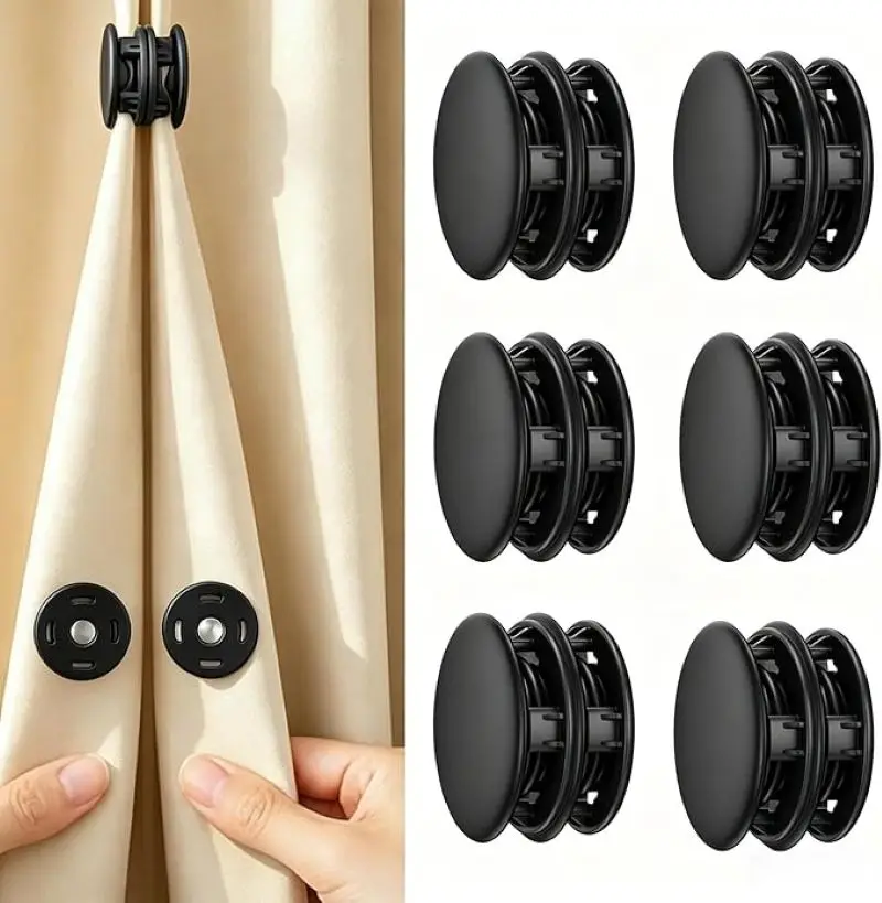 Magnetic Clips For Curtain-Magnetic Curtain Buckle Set For Window Treatment For Window Treatments & Shower Curtains Magnetic Fab