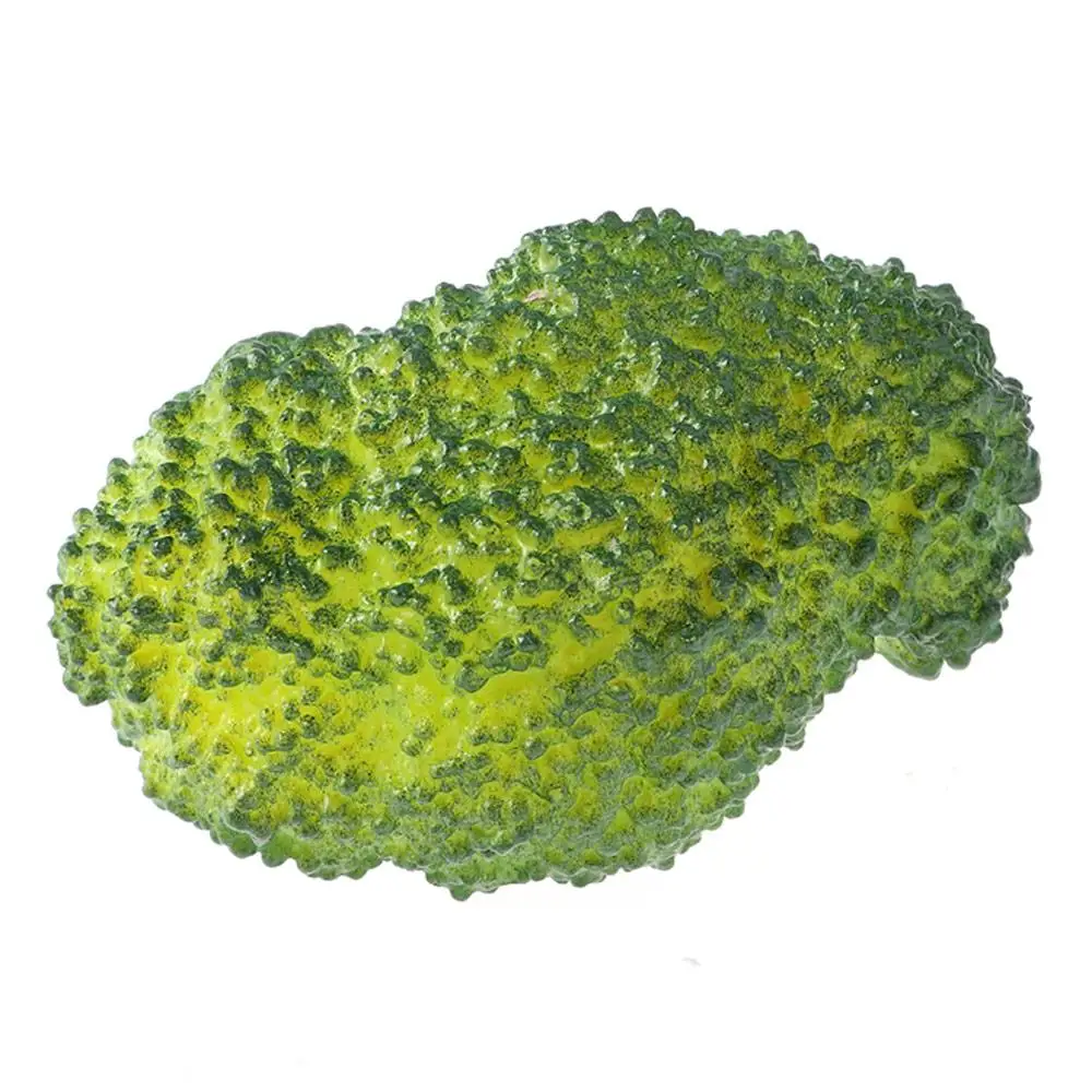 Party Decoration PVC Fake Broccoli Slice Green Artificial Vegetables Simulation Broccolis Kitchen Decor