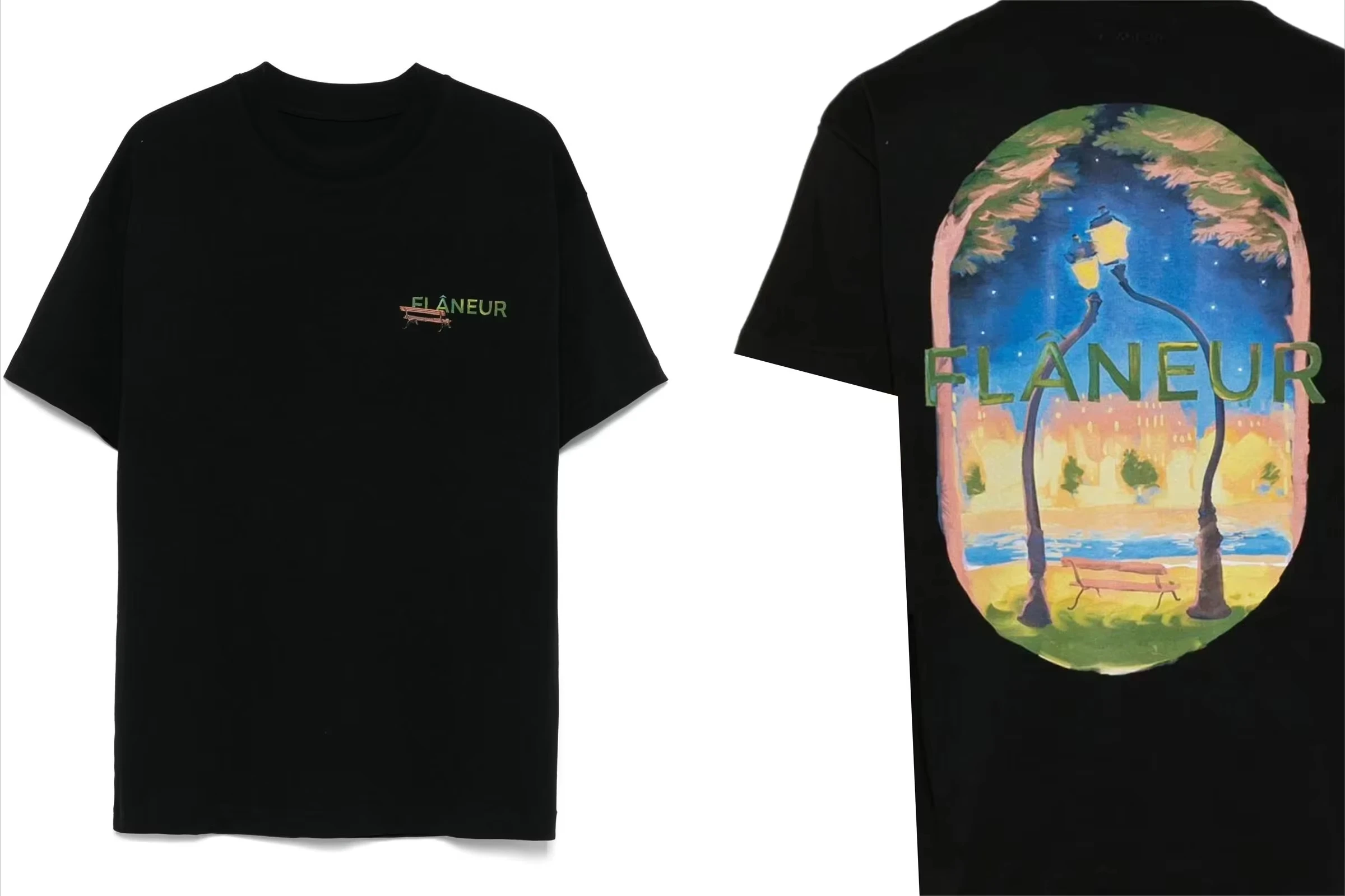 2026 nieuwe Zomer Flaneur Homme Bloemen Grafisch Merk Patroon Gedrukt Luxe Merk Puur Katoen Mannen 'en Vrouwen' T-shirts Top