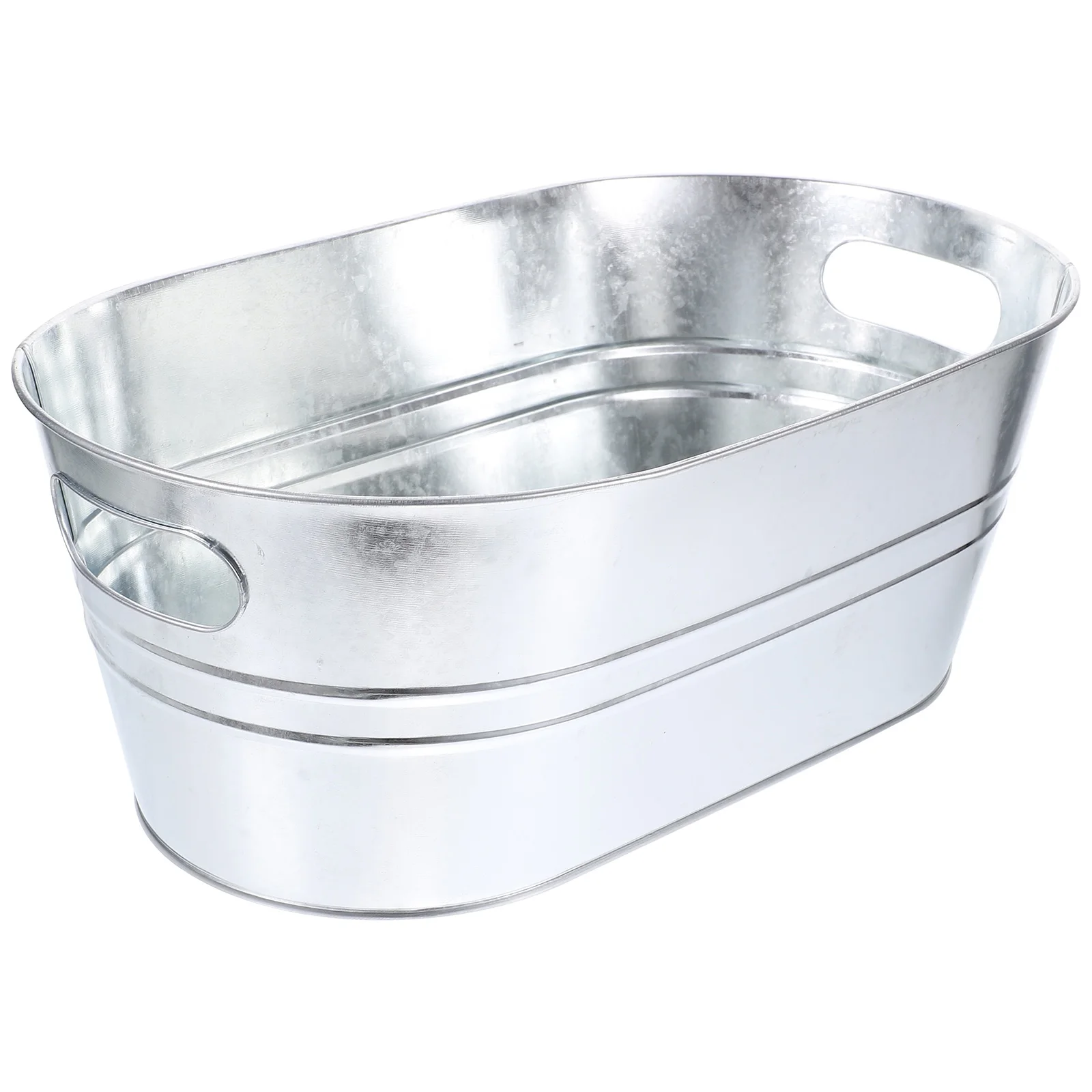 

Stainless Steel Ice Bucket Large Capacity Galvanized Planting Pail Flower Pot Metal Bucket Beer Cooler Party