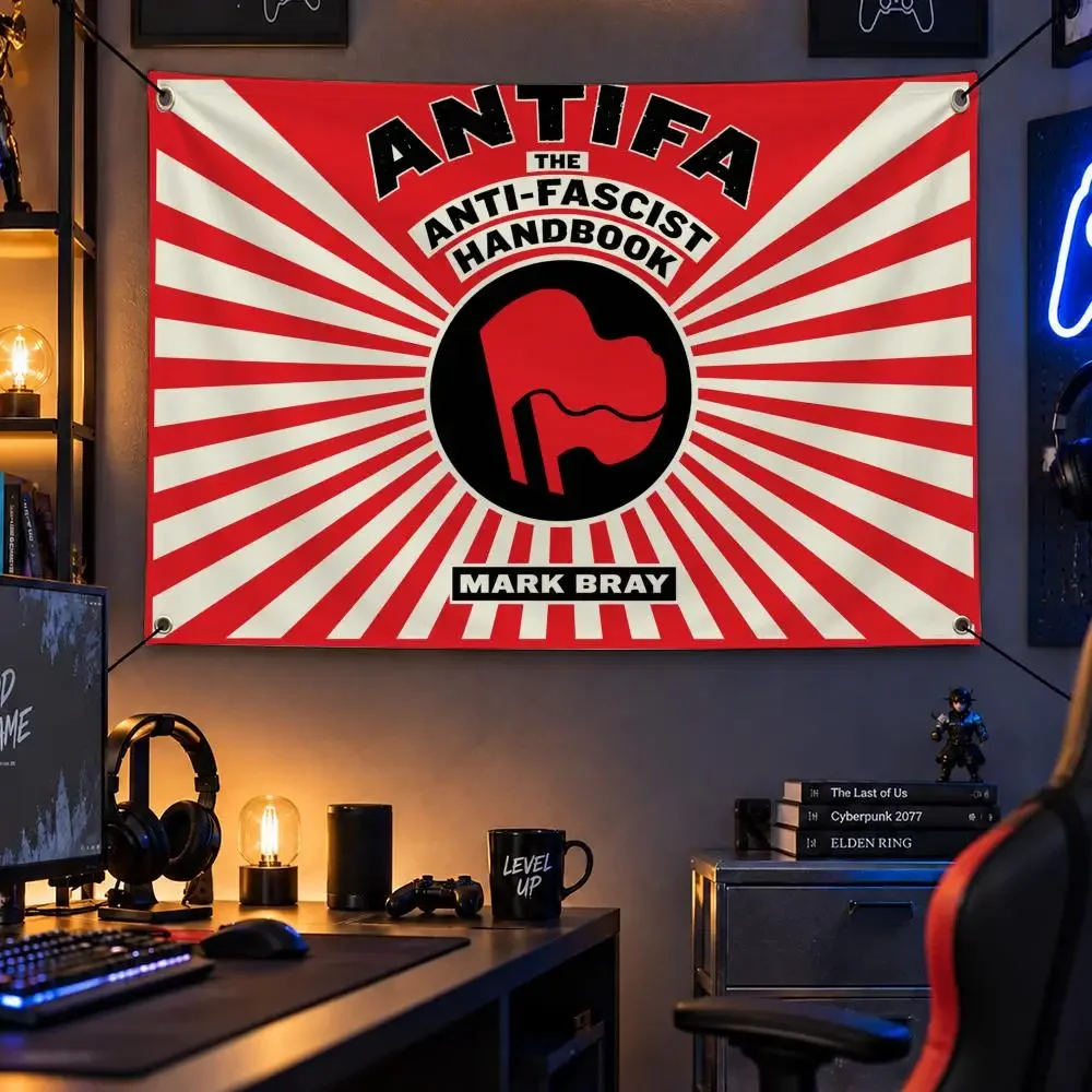 Symbol A-Antifascist Flags Personalized Flag Room Dorm Camping Picnic Garage Bar Indoor Outdoor Wall Decor