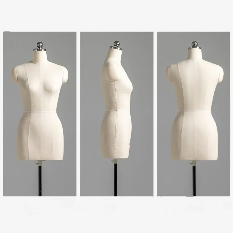 

Sewing Female Tailor Mannequin Body for Clothes Design and Bust Dress Form Stand Model Mannequin Display Stand with Wheels Base