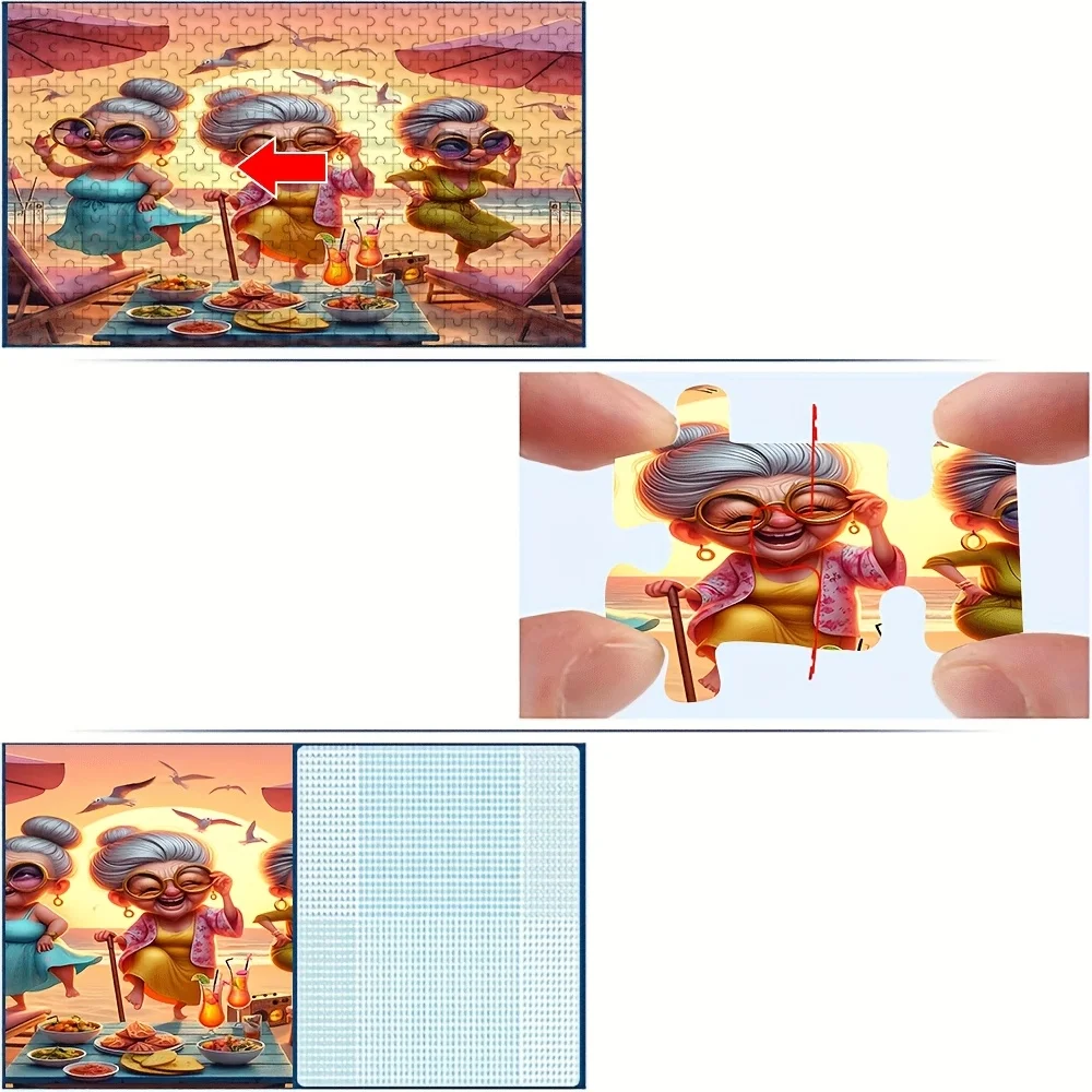 Puzzle pour adultes 500/1000 pièces, haute qualité, jeu familial amusant et relaxant, parfait pour les anniversaires, Noël, Halloween et cadeaux, meilleur