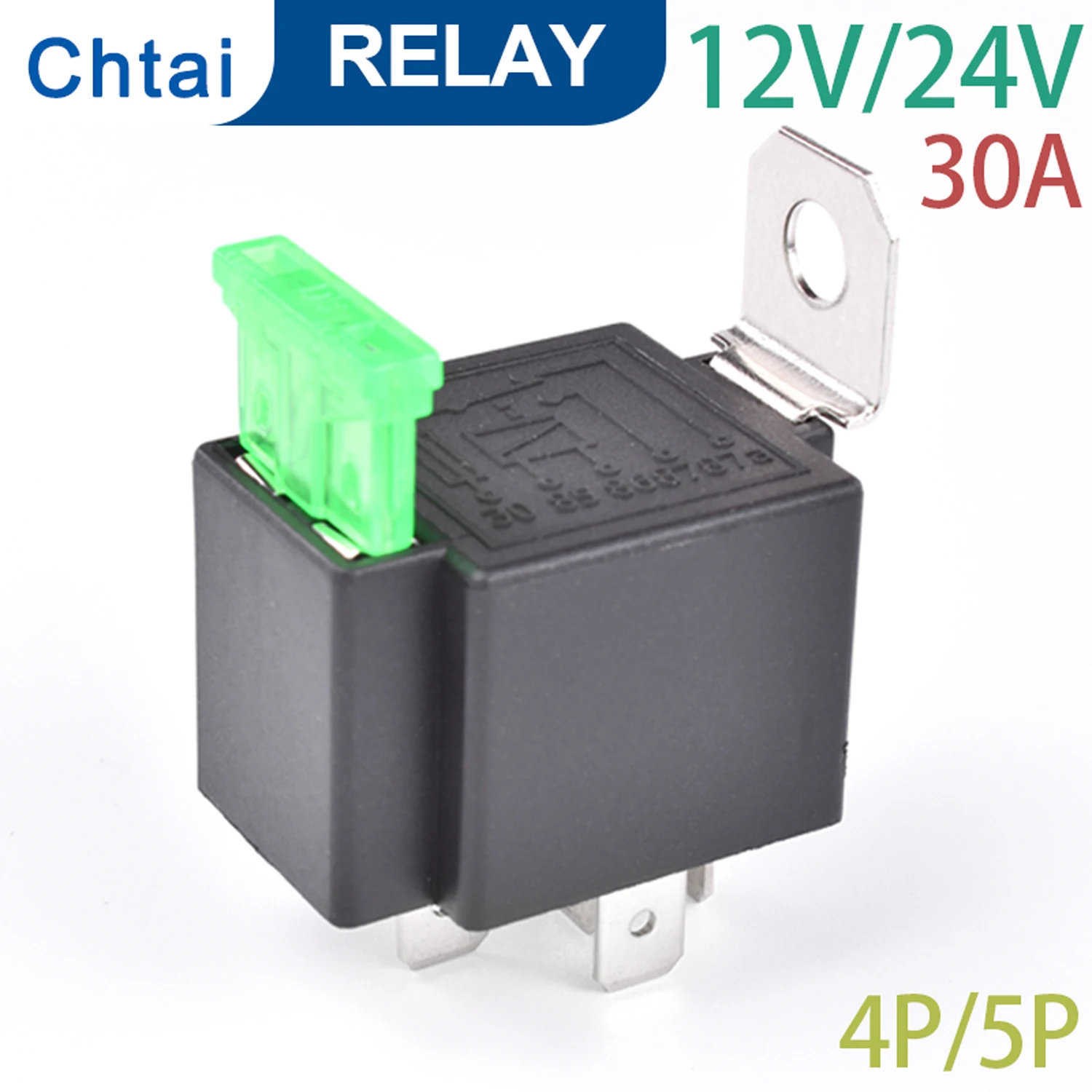 12V 24V DC14V 4Pin 5PIN Car Automotive contacts Fuse Relay 30A Normally Open AND colse Relais changeover switch Backrest socket