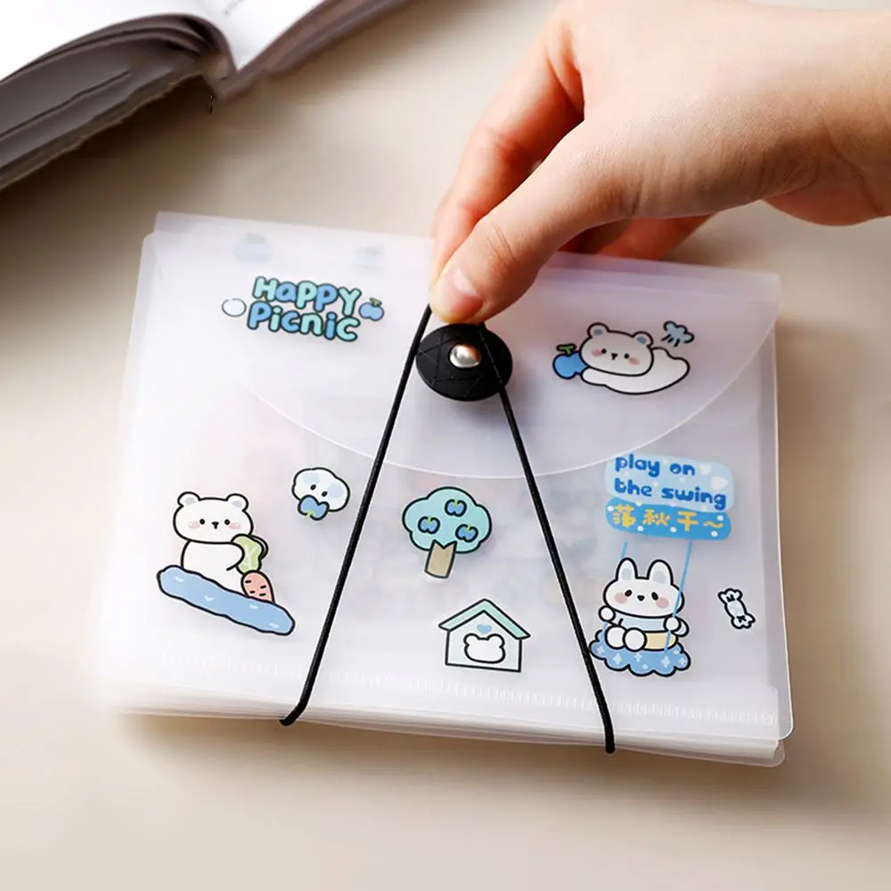 A6 Portable Holder Money Storage Folder Stickers Storage Book Cash Bill Organize Nail Sticker Collecting Idol Photo Booklet