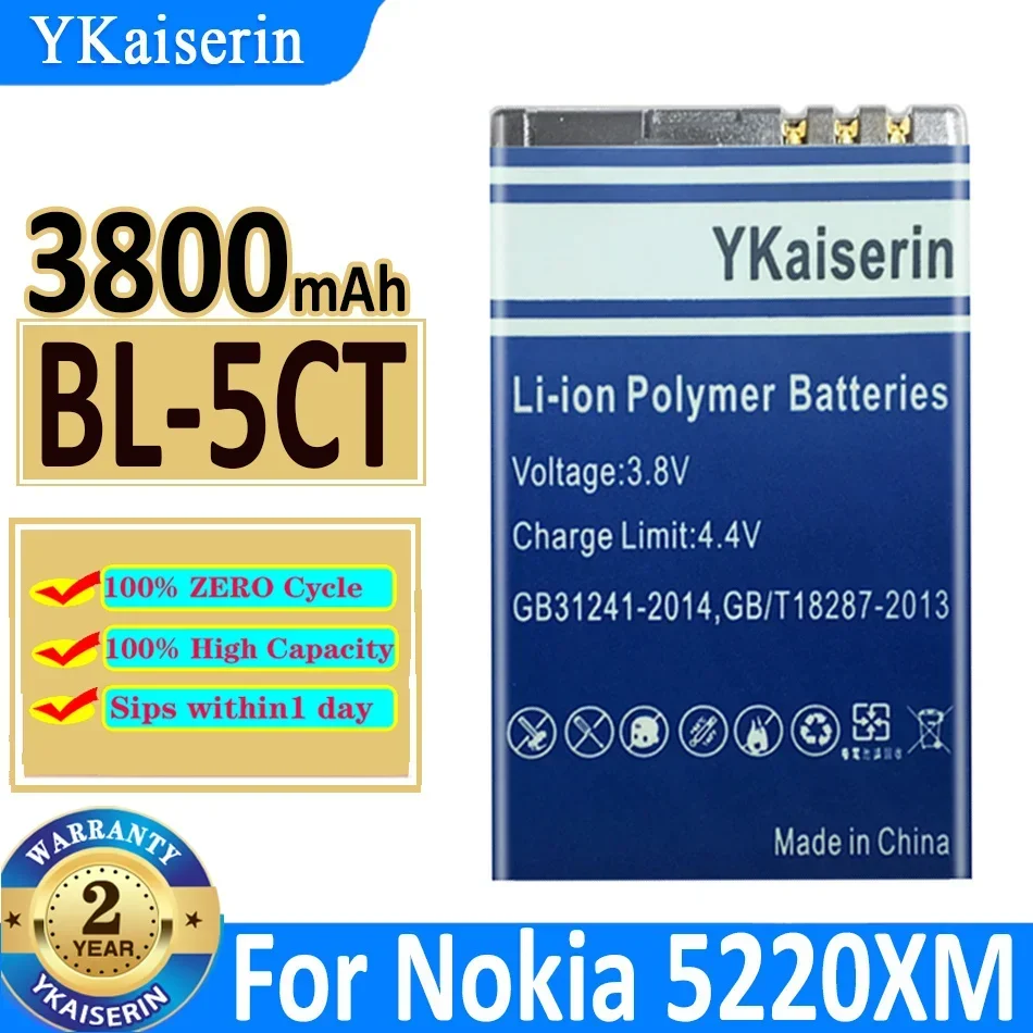 YKaiserin Battery For NOKIA Lumia 710 510 603 303 E52 E55 E63 E71 5230 6303C 5220 1112 1208 1600 3230 5070 1202 1265 7070 2505