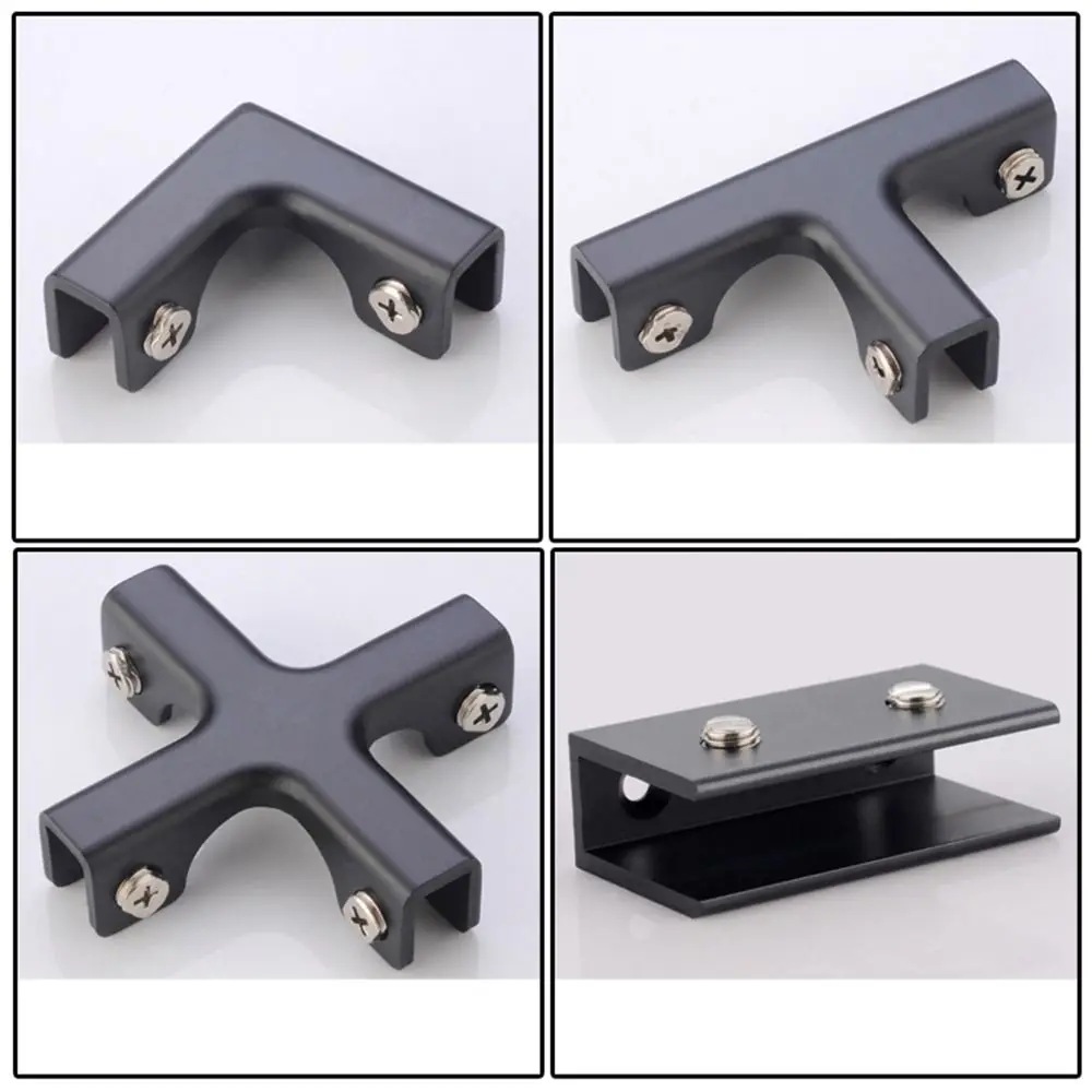 Glasclip Aluminium legierung rechtwinklig rostfreie Ecknut T-Kreuz L-Typ Glasclip Keramik fliesen Aquarium Befestigungs clips