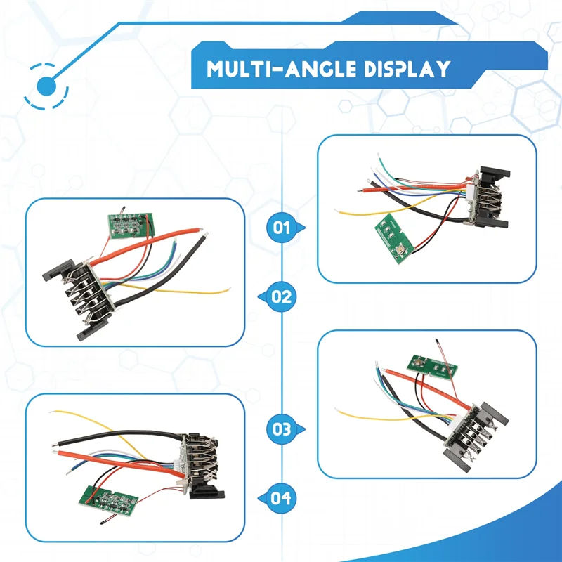 Circuito di protezione di ricarica PCB per batteria al litio DCB200 per 18V 20V DCB201 DCB203 DCB204
