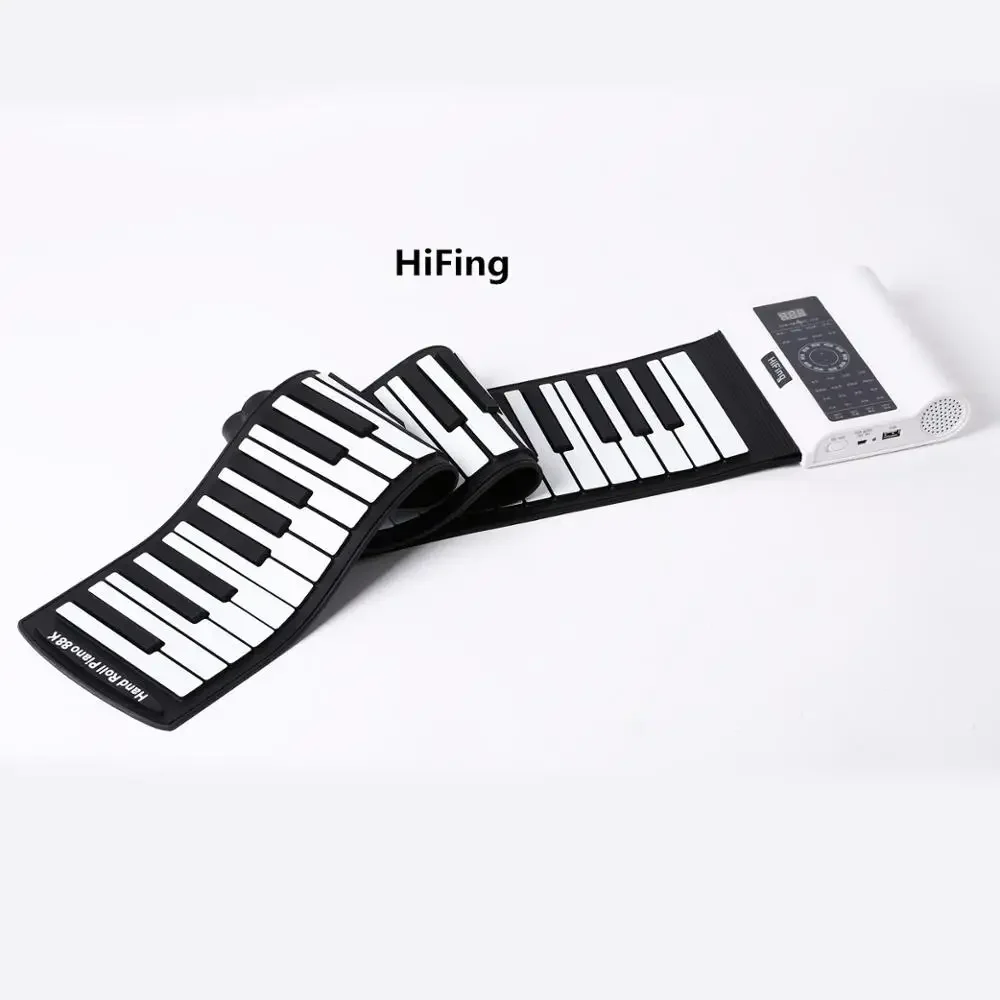 

88 Keys Portable Electronic Piano Foldable Flexible Soft Electric Digital Roll Up Piano Music Keyboard for Kids