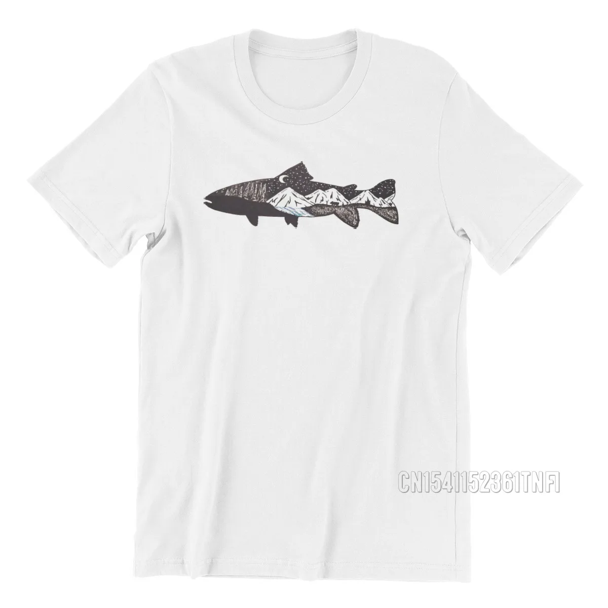 Mountain Trout Fishin Relax Sprots Summer NewAdults T Shirt Graphic 100% Cotton Ofertas Funny TShirt Men Anime Clothes