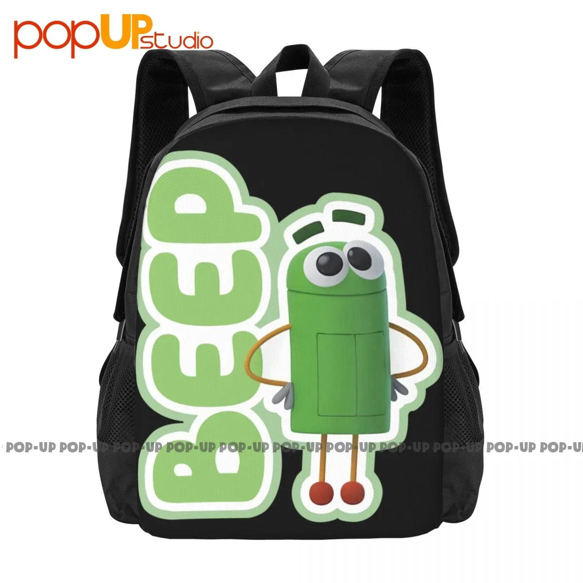 Storybots Beep Portrait Backpack Large Capacity Gym Training Gym Tote Bag Clothes Backpacks