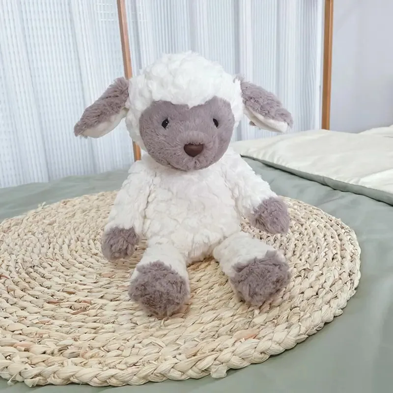 

TOPMAYA мягкие пушистые игрушки-овцы, мягкие и плюшевые куклы с животными, 35 см, приятный ягненк для детей, подарки для детей, успокаивающие игрушки