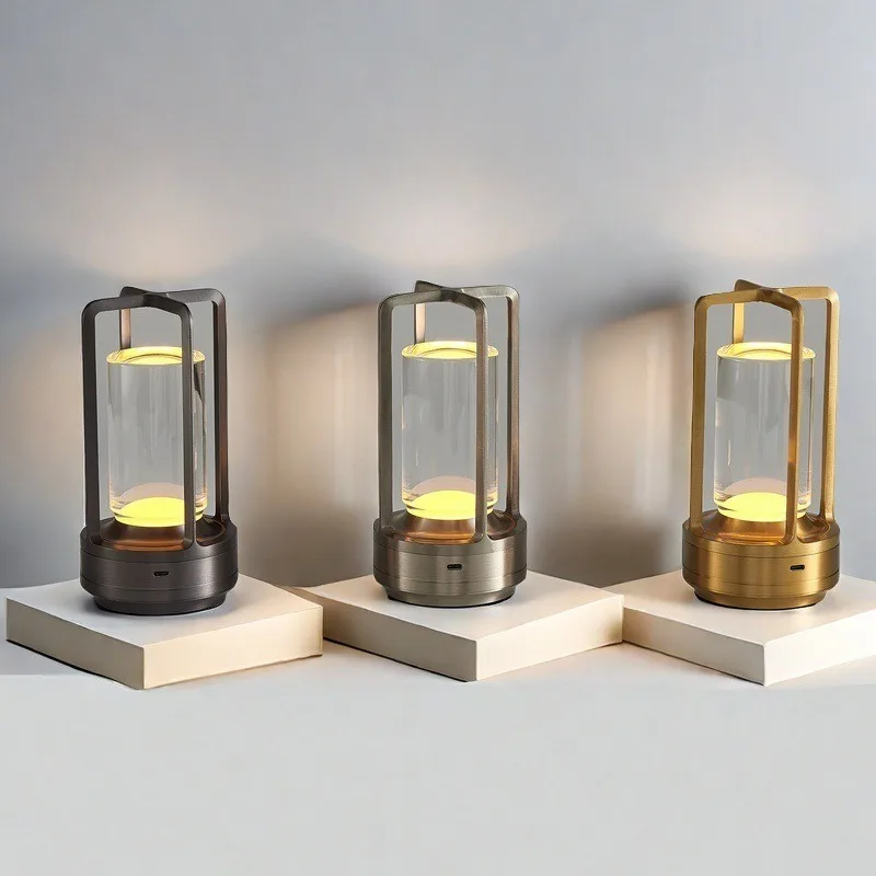 

Creative Simple Charging Desk Lamp Hotel Cafe Bar Romantic Atmosphere Light Outdoor Camping Portable Night Light