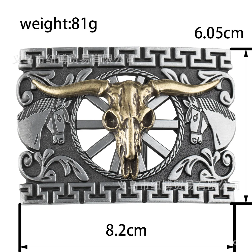 Exquisite Hollow Carving Belt Buckle Get Mastery of A Wild Horse