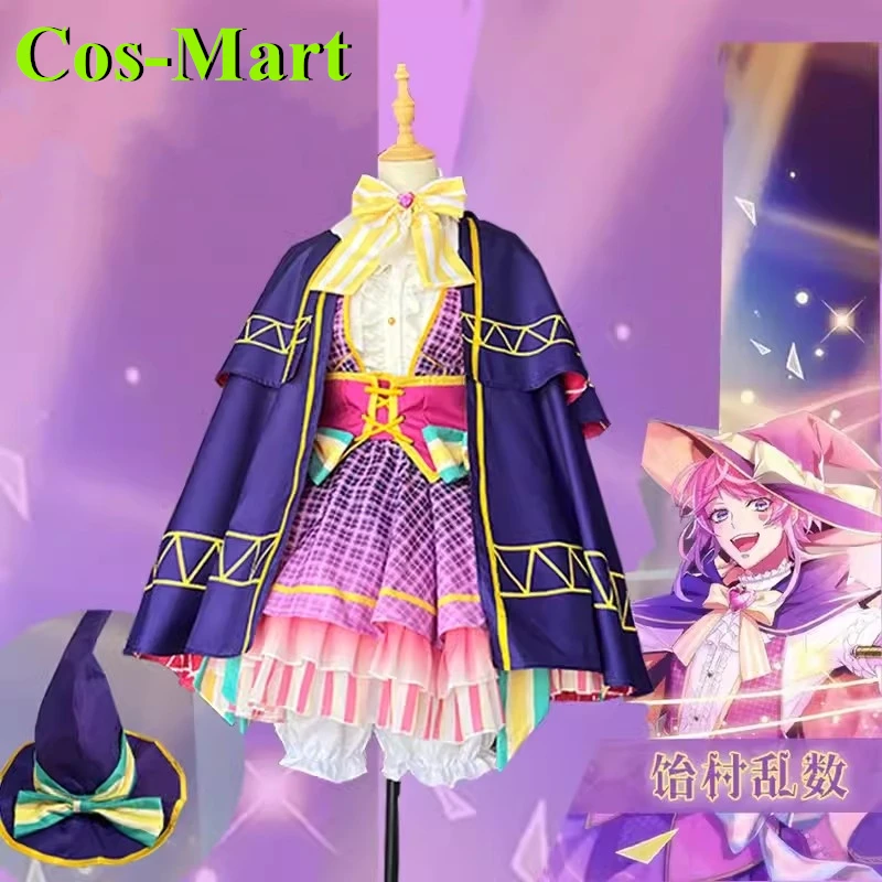 Cos-Mart Anime Hypnosis Microphone Amemura Ramuda Cosplay Costume Division Rap Battle DRB Game Role Play Clothes Magic Girl