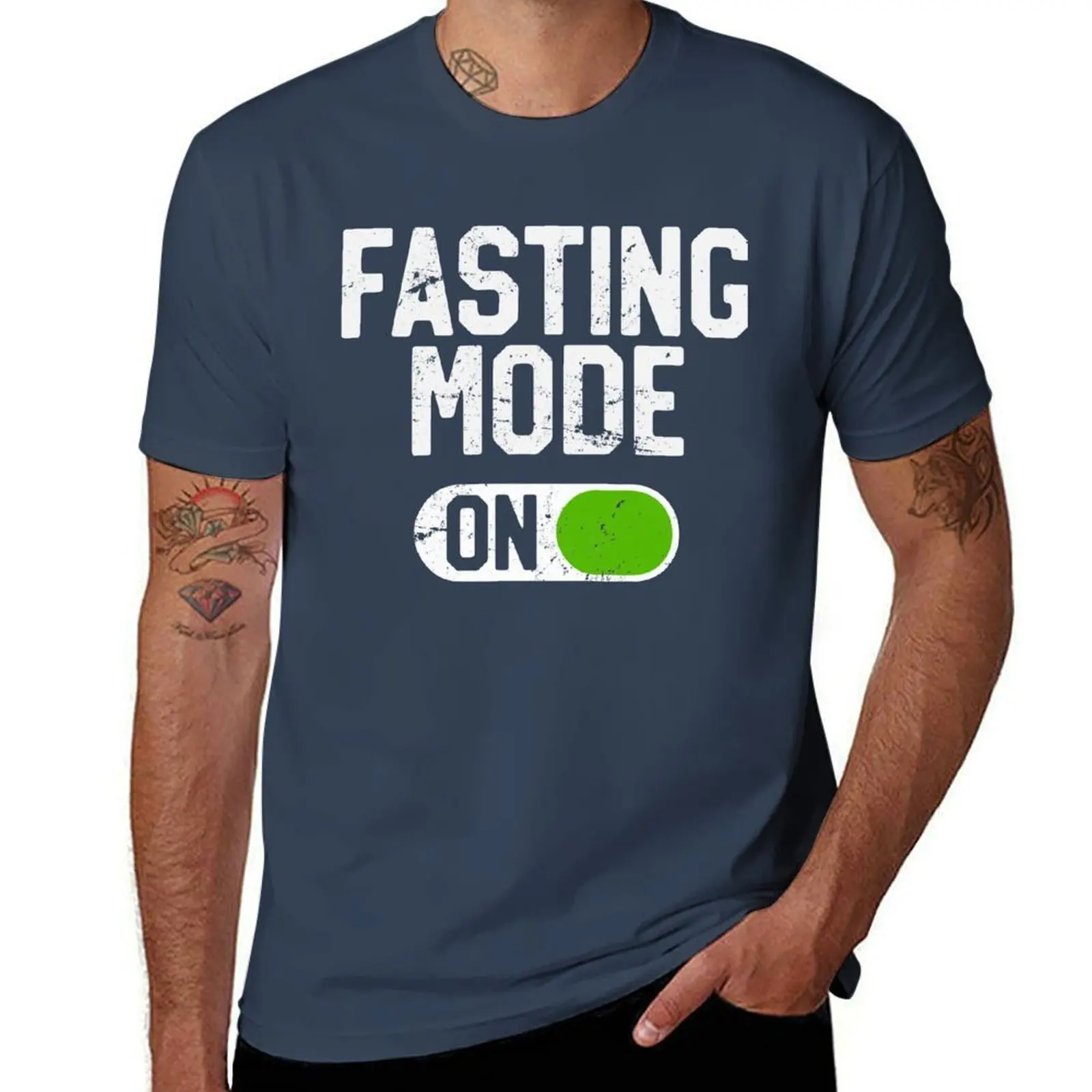 

Fasting Mode On, Funny Intermittent Fasting T-Shirt Light Athletic Short Sleeve Tee Shirt