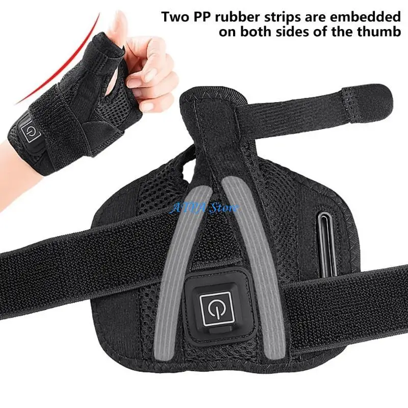 U13C Wrist Heating Pad Heated Wrist Support USB Electric Heated Wrist Pad