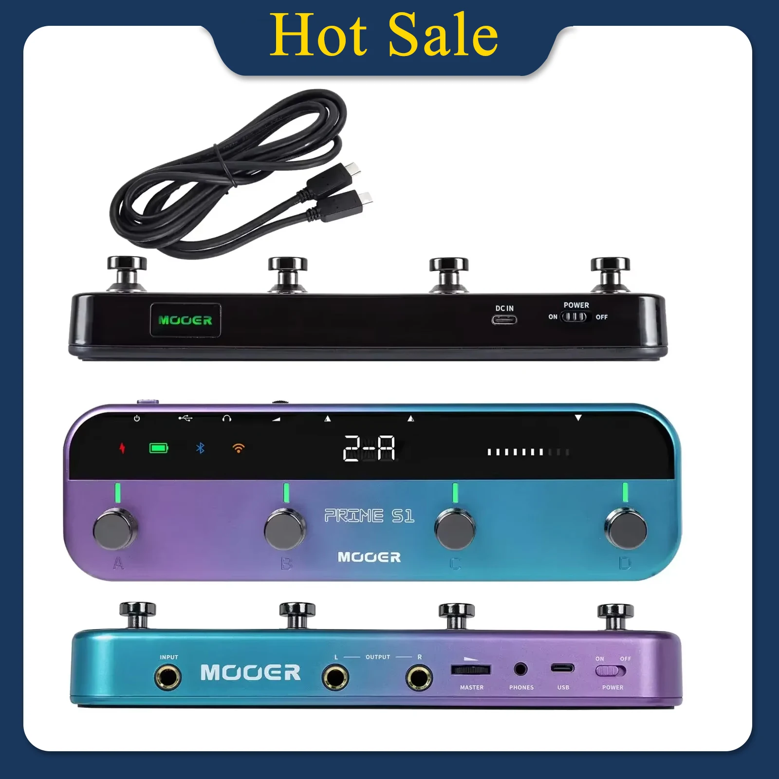 Looper Pedal Guitar - MOOER Guitar Multi-Effect Pedal Prime S1