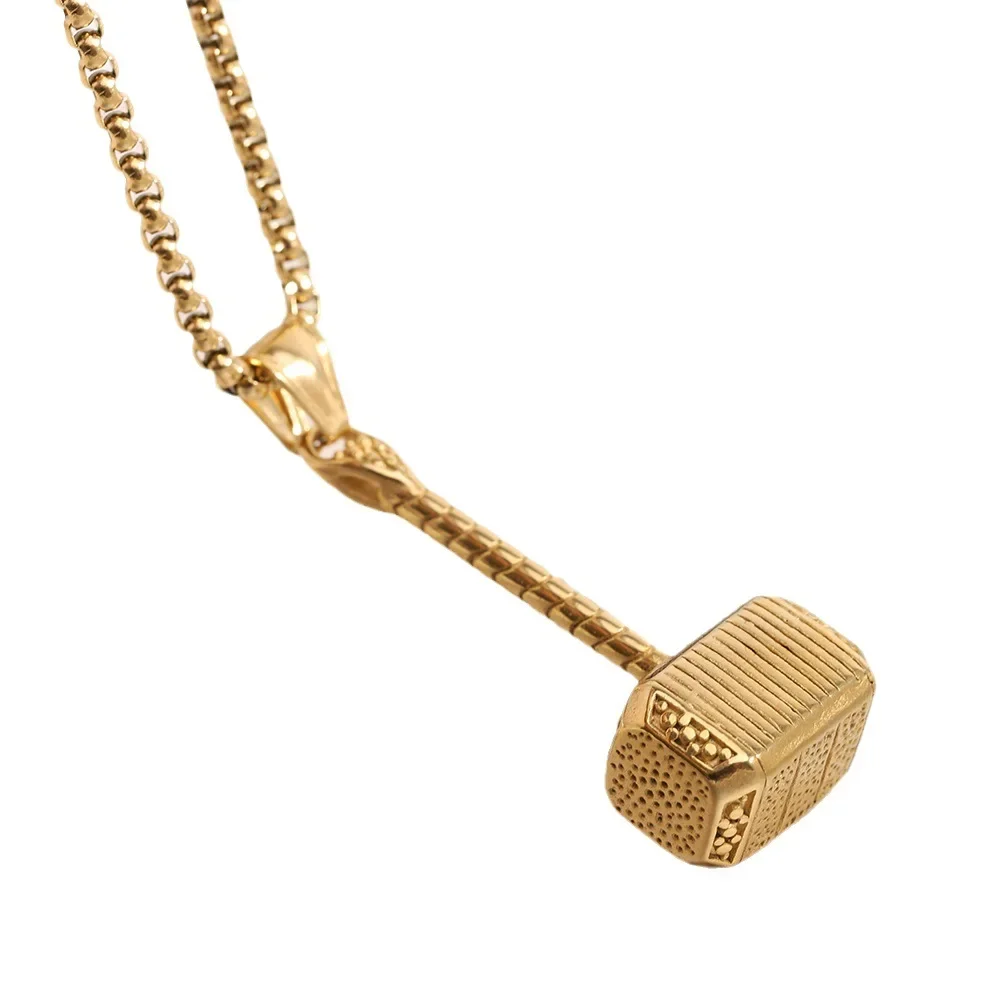 Butik takı sokak Trend otoriter kolye kişiselleştirilmiş çekiç kolye kolye aksesuarları hediye