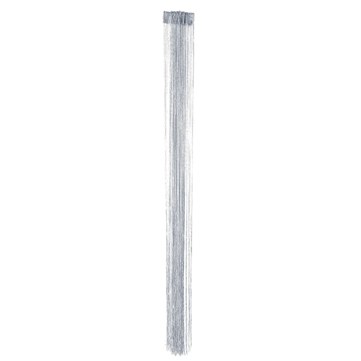 

1pc 2M x 1M Door String Curtain Panel Wall Window Room Divider Tassel Curtain for Home Decoration (Silver)