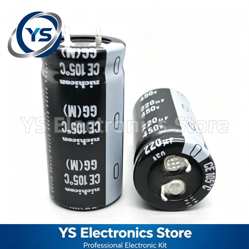 Nichicon GG Series 450V220uF 22x45mm LGG2W221MELZ45 220UF450V 450V 220UF Aluminum Electrolytic Capacitor 20% New and Original