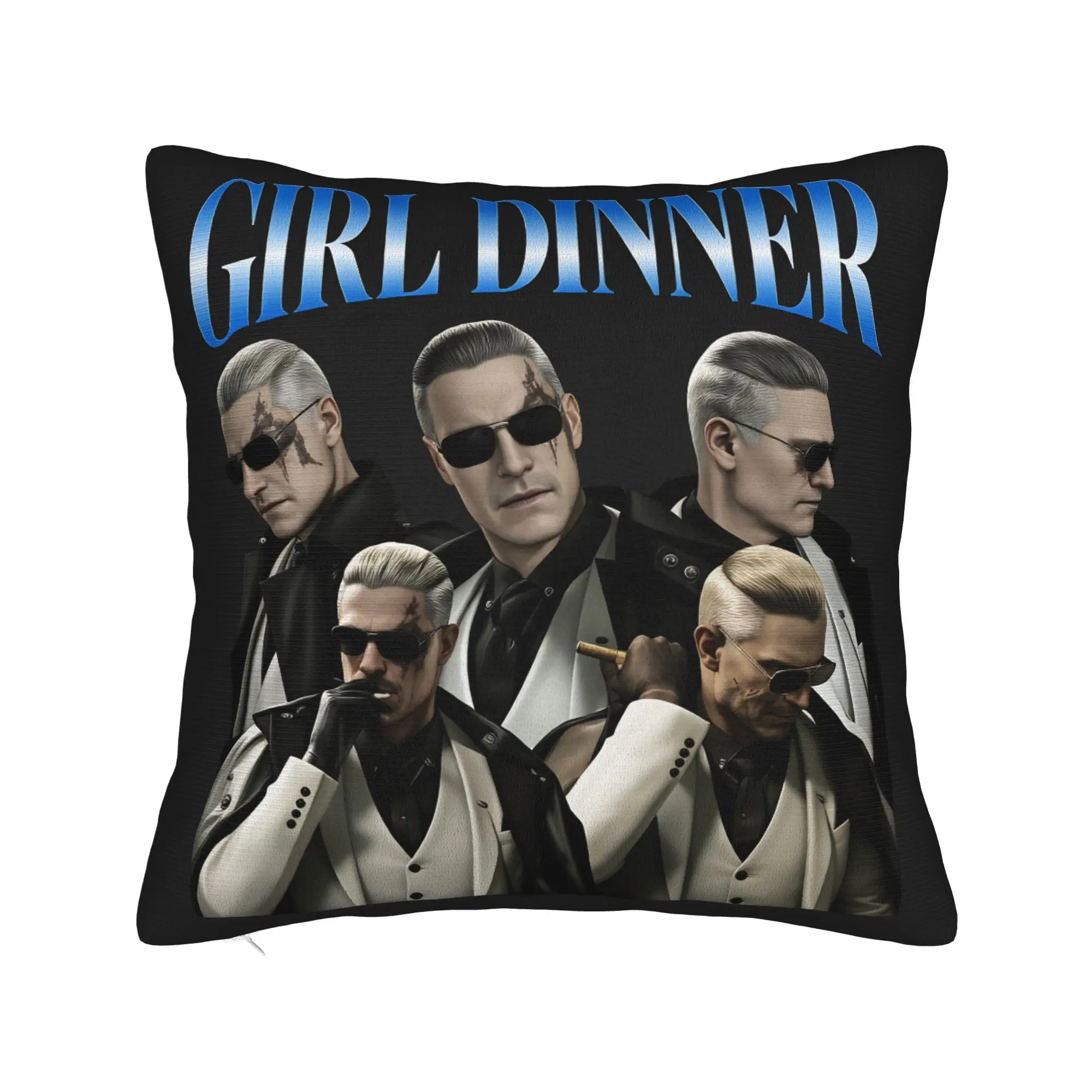 Game Villain Albert Wesker Pillow Cover  Comfy Cushion Cover Funny Pillow Case For Sofa Bedroom Home Decor