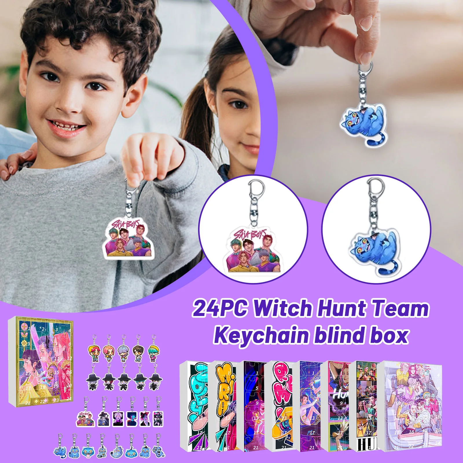 

New Kpop Demon Hunters Advent Calendar K Pop Demon Hunters Rumi Mira Zoey Tiger Christmas Countdown Advent Calendar Gift 24 Days