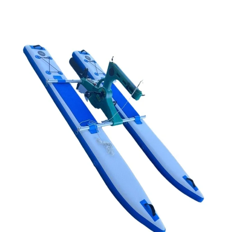 Single water bike, inflatable with pedals