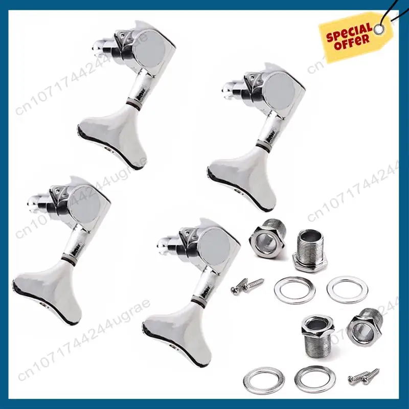 

-A15I 8X 4R Electric Bass Guitar Tuners Machine Heads Bass Guitar Tuning Pegs Tuning Keys Buttons Chrome Guitar Parts