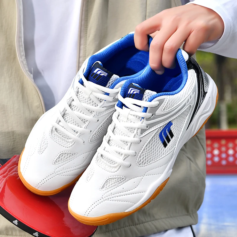 Classic Brand Professional Table Tennis Shoe Top Quality Wearable Badminton Training Athletic Shoe Comfortable Breath Court Shoe