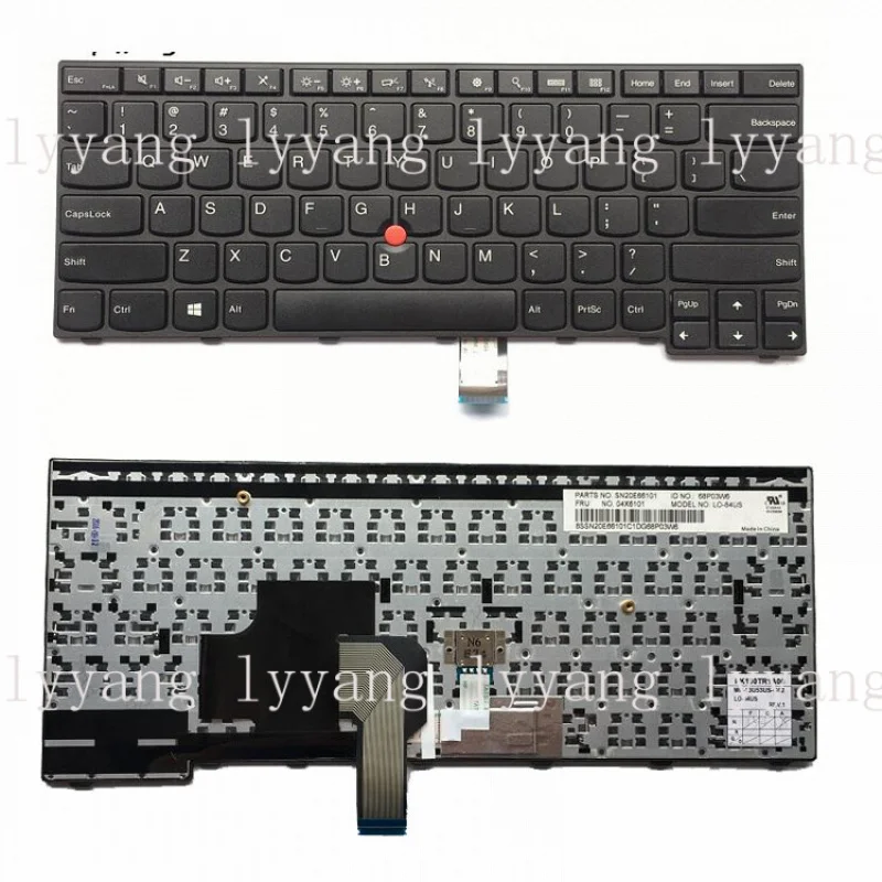 f  01X6101 FOR Lenovo Thinkpad E450 E450C E455 E460 US English Keyboard