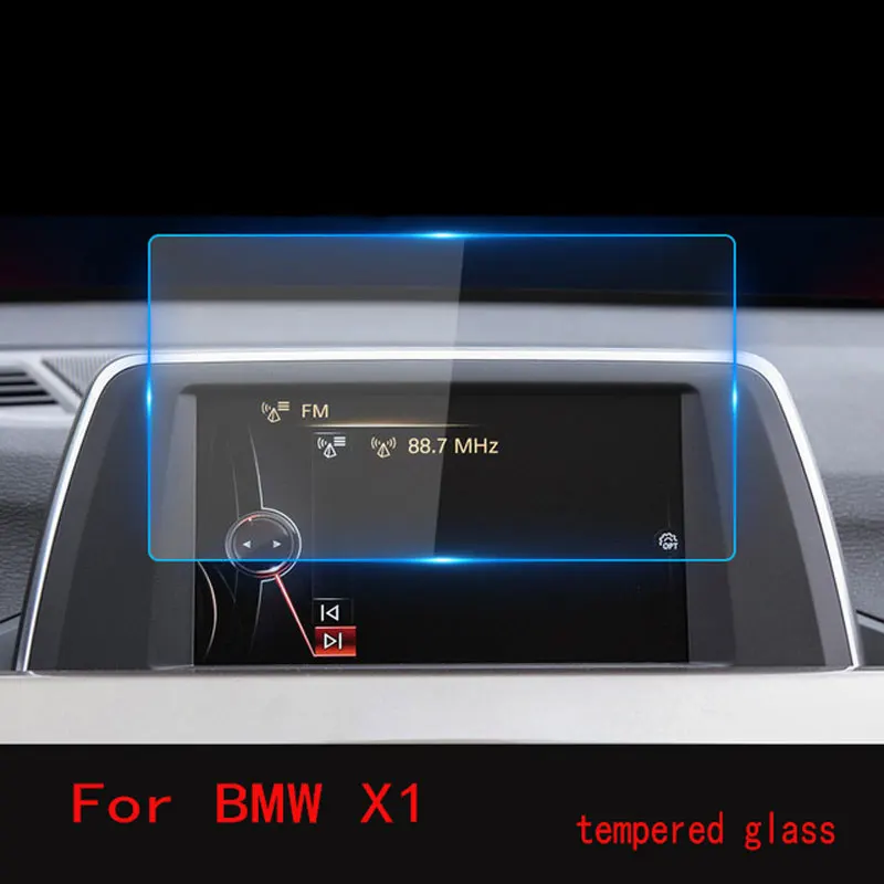 For BMW X1 F48 Car Navigation Screen Protector Central Control Tempered Glass Screen Protective Film