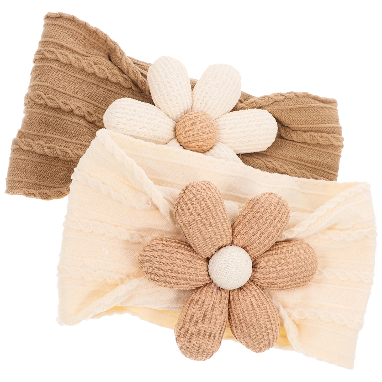 

2 Pcs Headband Baby Flower Hair Accessories for Girls' Elastic Bands Headbands Toddler Baby's Fashion Newborn
