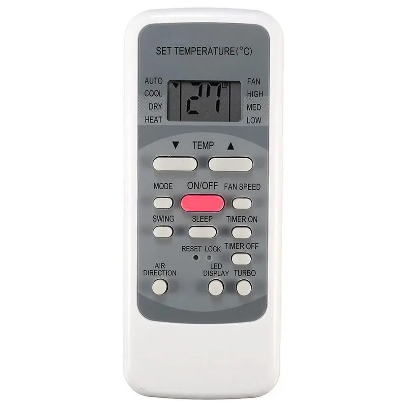 A31T Air Conditioner Remote Control Replacement for Midea R51D R51M R51E RG51113/BGCE, White ABS