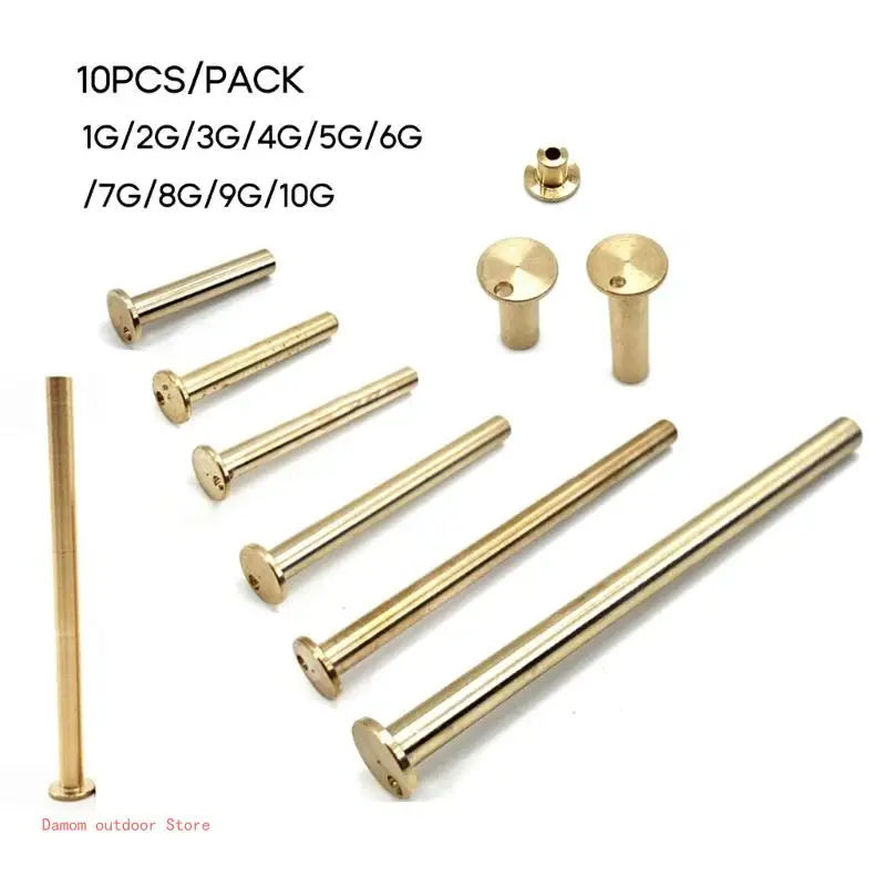 10pcs/9pcs Golf Brass Tip Plug Weights 1g-10g Carbon/Steel Optional