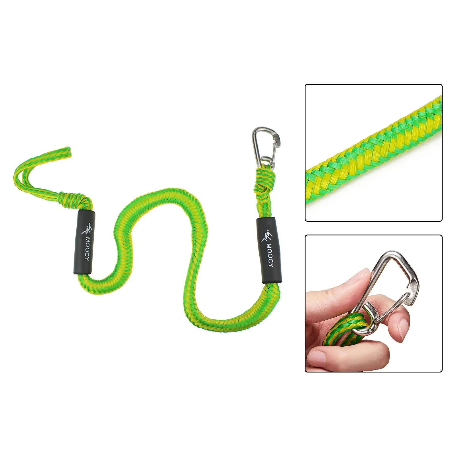 Bungee Dock Line Boat Rope Boat Docking Rope 4-foot Boat Tie Down Lines for Dock Boats Ties to Dock for Boat Kayak Canoe