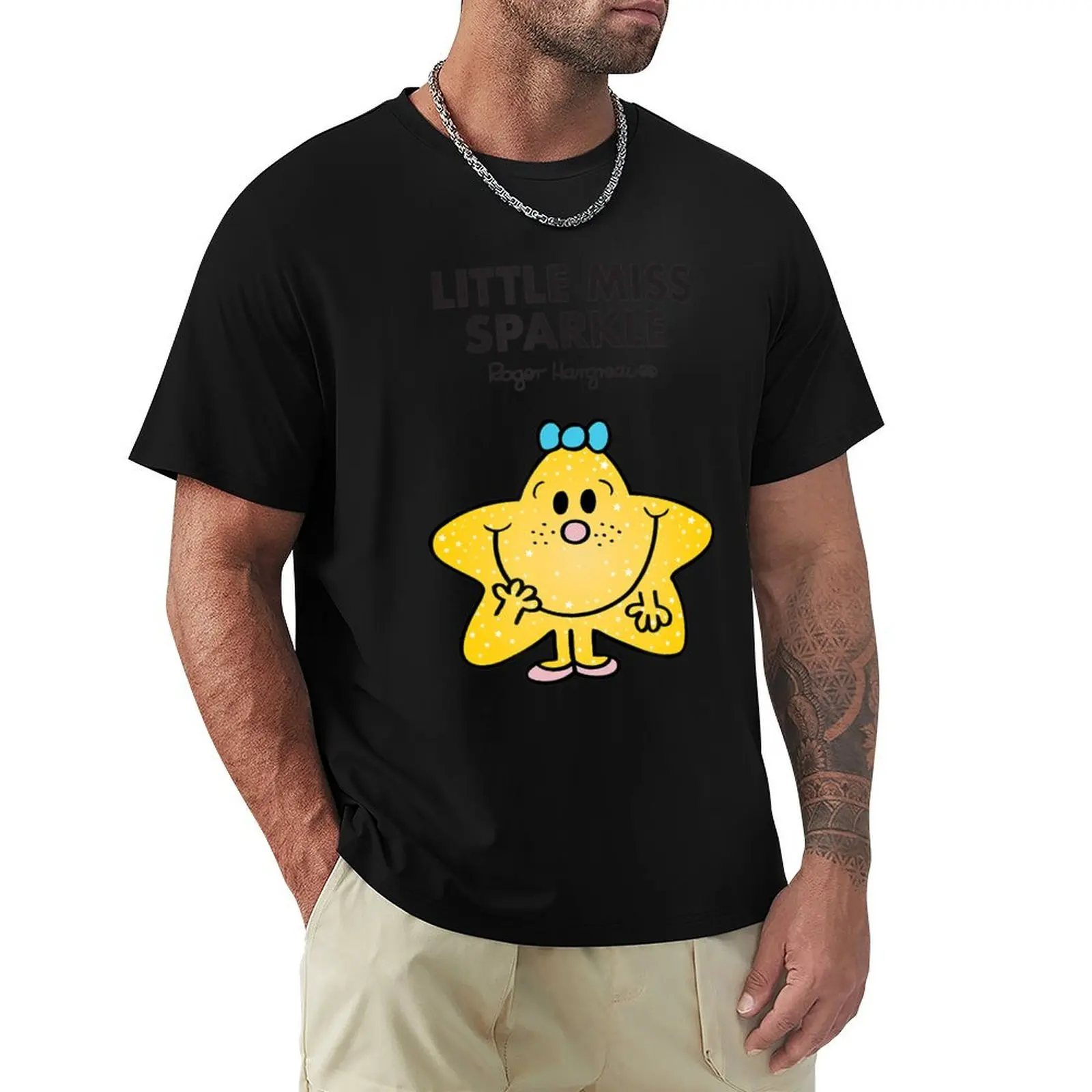 

Mr. Men Little Miss Sparkle Happy T-Shirt custom shirt vintage clothes mens plain t shirts