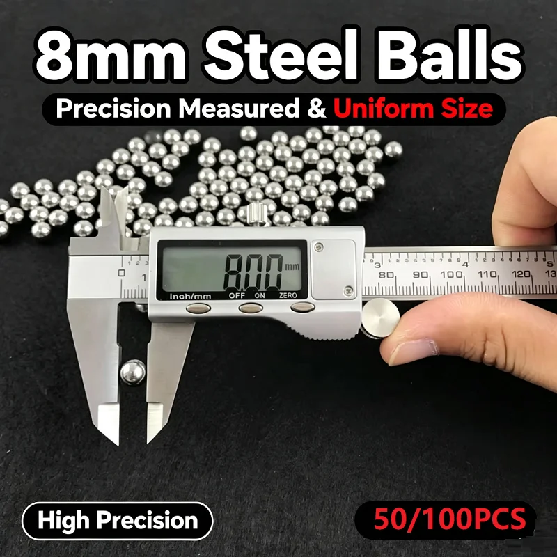 Outdoor Hunting Launcher - 50/100PCS Bolas de Acero para Caza