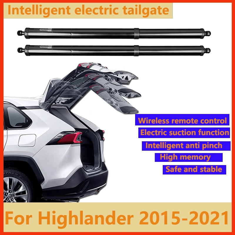 For Toyota Highlander 2015-2021 Electric Tailgate Modified Car Trunk Door Installation Lifting Rear Door Can Install Foot Sensor