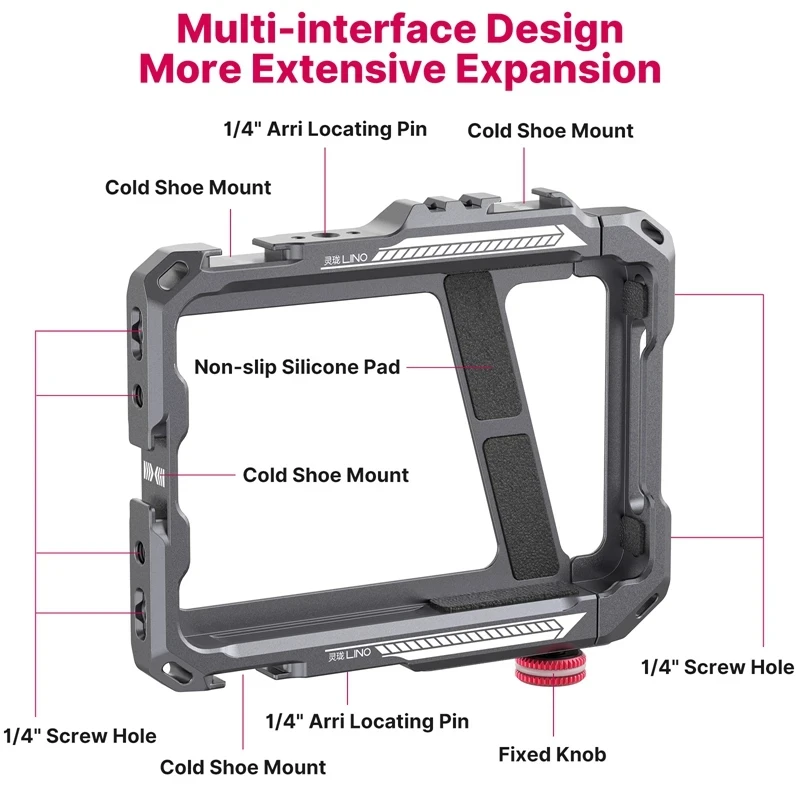 Imagem -04 - Ulanzi Ligação Smartphone Cage Handle Grip Telefone Vlog Vídeo Iphone x xr xs Max 11 12 13 Mini Pro Pro Max