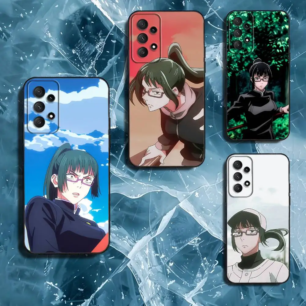 

Maki Z-Zenin Jujutsu Kaisen Phone Case For Samsung Galaxy A13,A21s,A22,A31,A32,A52,A53,A71,A80,Soft Black Shell