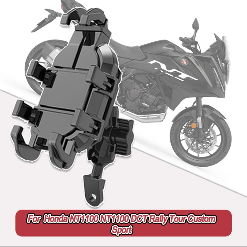 

For Honda NT1100 NT1100 DCT Rally Tour Custom Sport Universal 360° Adjustable Motorcycle Phone Holder Mount Bracket Stand