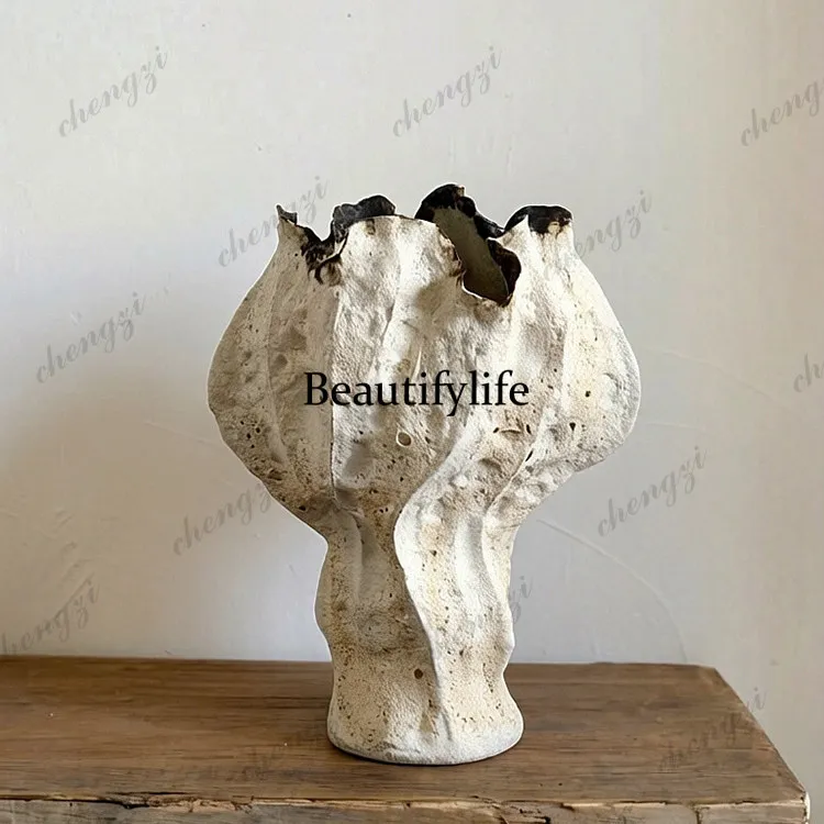 Ceramic original art sculpture hydroponic vase wabi-sabi wind B & B restaurant ornament