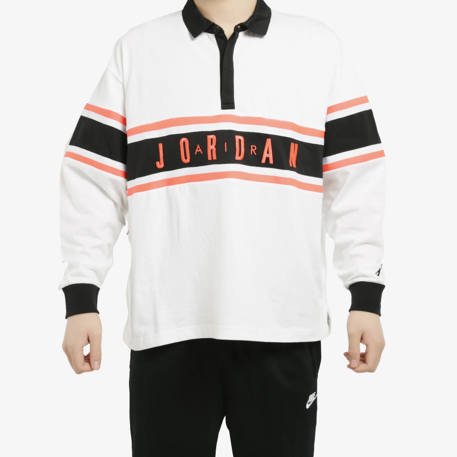 

Nike Official Authentic JORDAN Men's Fashion Casual Knit Sport Long-sleeve T-shirt BQ5670-100