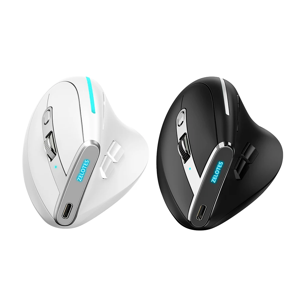 F-36 2.4G Bluetooth-compatible Mice Professional 8 Buttons Wireless Rechargeable Mice for Computer Laptop Desktop